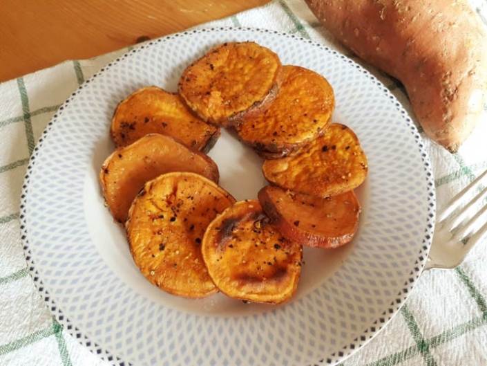 Patate dolci al forno. Il tubero miracoloso. Ricette di Mina in Cucina!